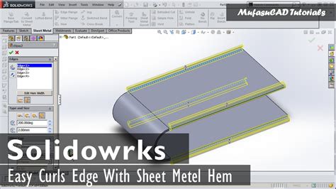 solidworks sheet metal extend edge